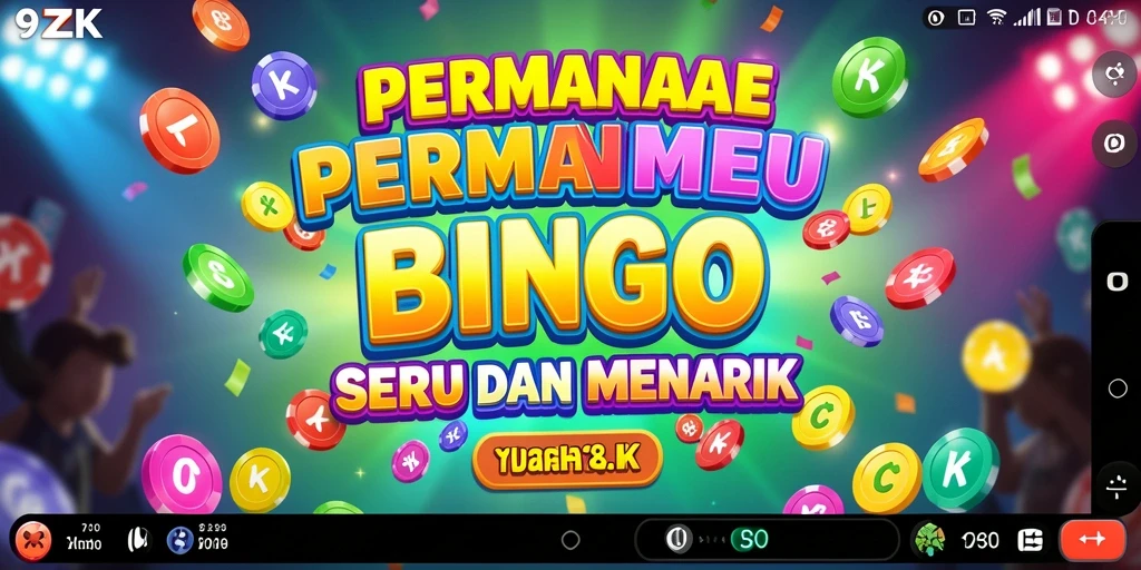Screenshot gameplay menunjukkan pemain yang antusias bermain Bingo di 9ZK.