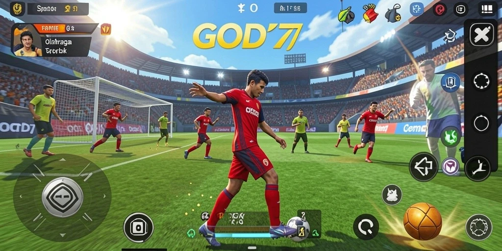 Tampilan gameplay <strong>GOD77</strong> yang seru dan interaktif dalam permainan olahraga.
