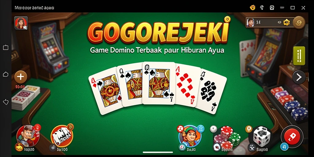 Screenshot utama GOGOREJEKI menampilkan keseruan permainan Domino.