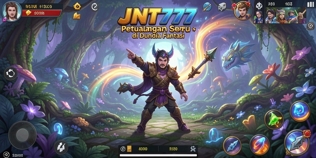 Tampilan gameplay menakjubkan dari JNT777 saat petualangan dimulai.