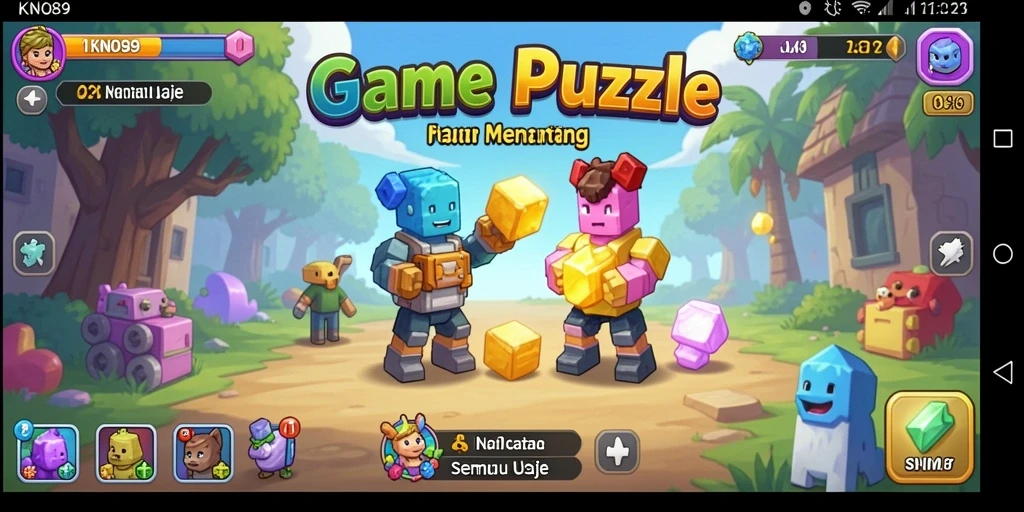 Tampilan gameplay KNO89 menampilkan berbagai puzzle menarik yang siap dipecahkan.