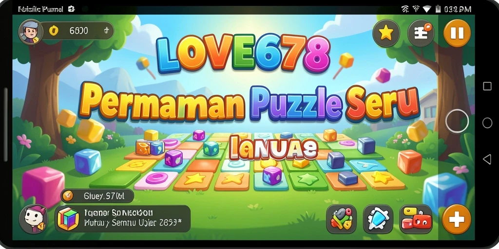 Gameplay LOVE678 yang menantang dan seru dalam bentuk puzzle.
