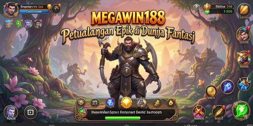 Tampilan menyerupai dunia fantasi penuh petualangan RPG.
