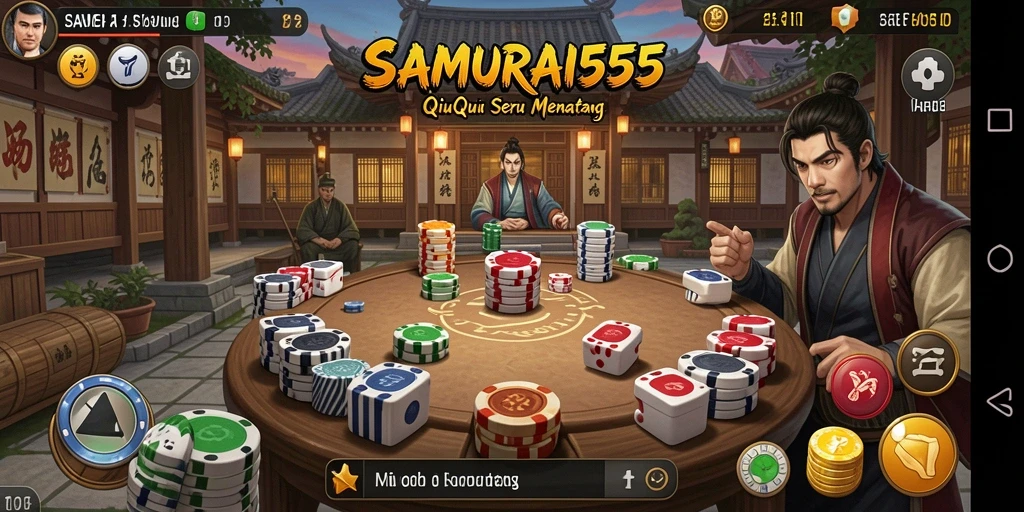 Tangkapan layar gameplay QiuQiu di SAMURAI555.
