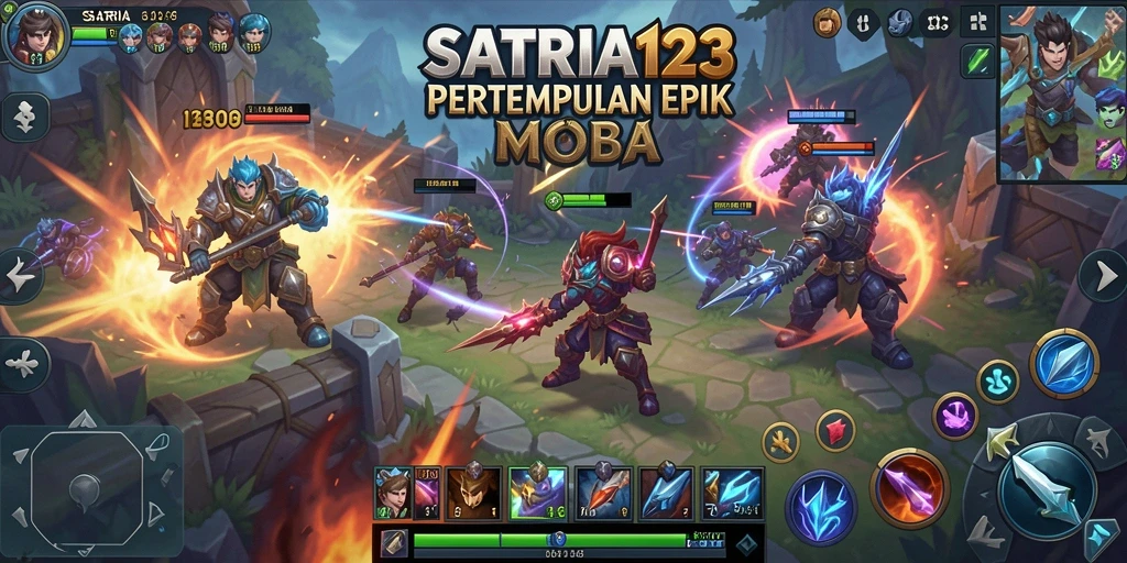 Gameplay menarik dan karakter hero yang beragam di SATRIA123.