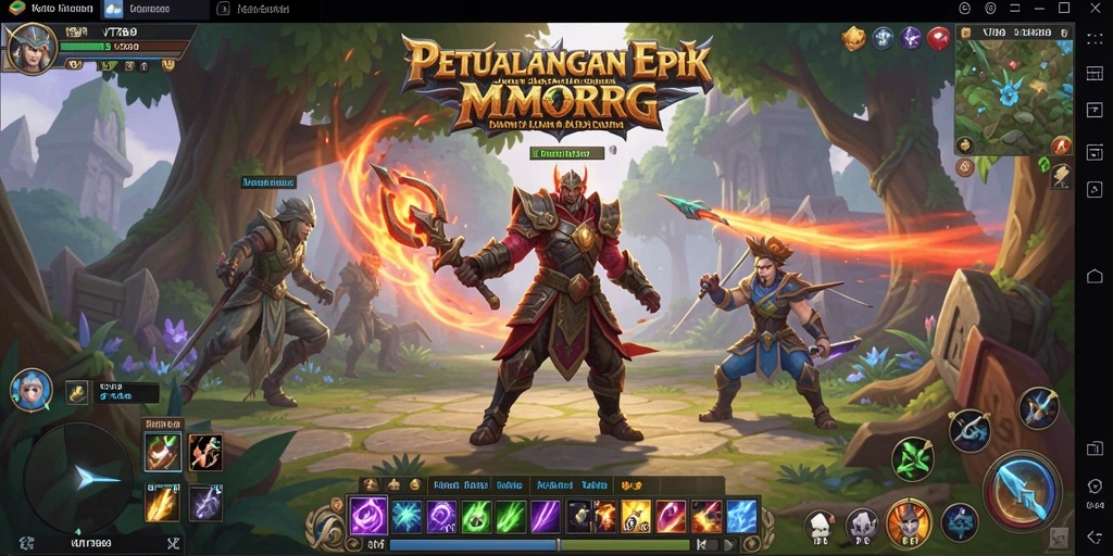 Gameplay seru dengan grafik menawan di VT789 MMORPG.