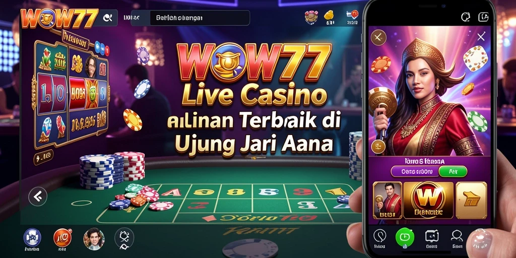 Tampilan gameplay Live Casino yang menghidupkan suasana kasino nyata.